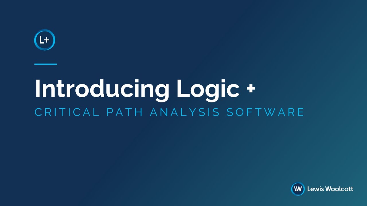 Lewis Woolcott Logic+ Critical Path Analysis Software - YouTube