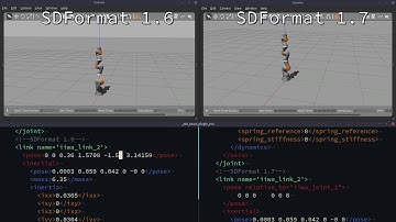 Pose Frame Specification for SDFormat 1.7: IIWA14 in Gazebo