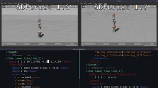 Pose Frame Specification for SDFormat 1.7: IIWA14 in Gazebo