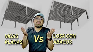 Resistencias a cortante de losas con vigas planas Vs losas con ábacos