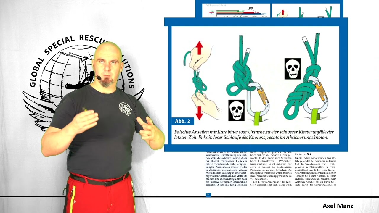 SRHT / Absturzsicherung, Hintersichern von Knoten?