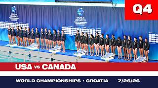 Q4 CANADA vs USA, WC Croatia Sun 7,26,26