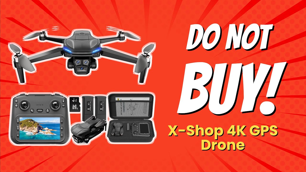 Обзор дрона X-Shop 4K с GPS | 9 причин НЕ покупать 🚫📷