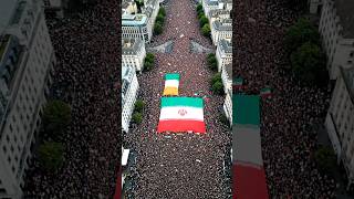 Public Protest Gathering in Ireland Crowd Marching with Powerful Unity Message for Iran I Ai Short