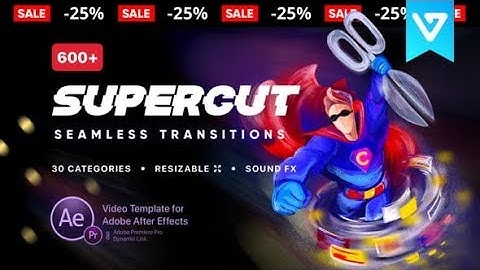 Transitions SuperCut (After Effects template) | videohive envato elements