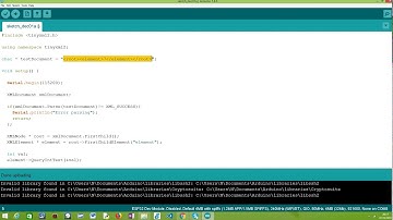ESP32 Arduino: Parsing XML