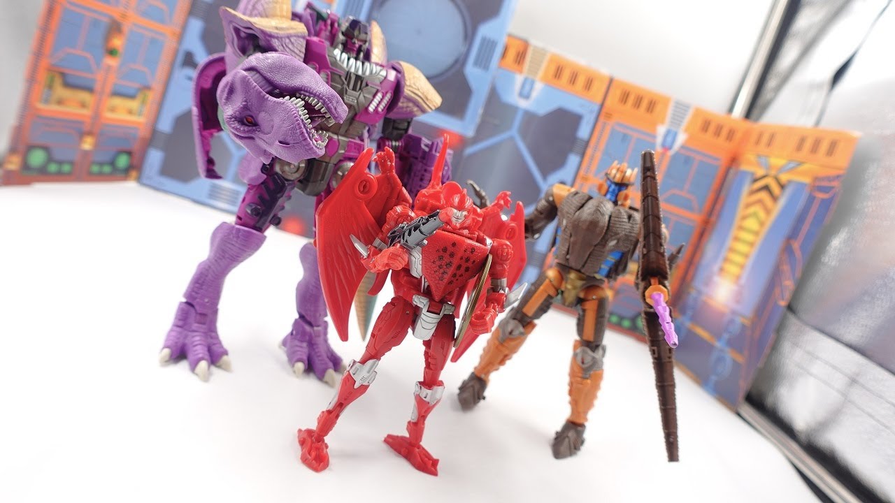 Transformers Golden Disk Collection AMAZON KINGDOM DELUXE TERRORSAUR Review [4K] YouTube