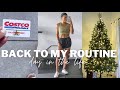 [VLOG] BACK INTO MY ROUTINE IN FL AFTER TRAVELING | Costco haul, back day, our new tree &amp; more!!