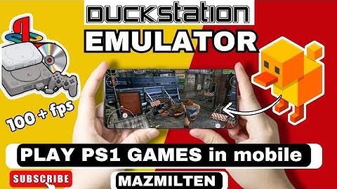 How to play ps1 games on android using duckstation emulator