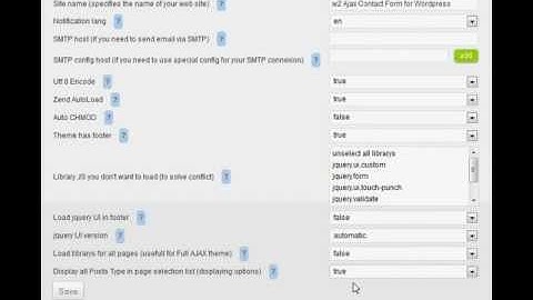 w2 Ajax Contact Form for wordpress - how to display all post type in my page selection list