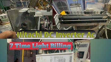 Hitachi Dc inverter outdoor 7 time billing problem solve | Hitachi dc inverter ac billing problems