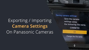 Save and Export Camera Settings on Lumix Cameras | Restore Camera Settings on the Panasonic GH6