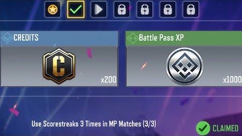 Call Of Duty Mobile Use Scorestreaks 3 Times in MP Matches Task Complete