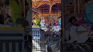 Peter Pan And Wendy On The Carousel At Disney