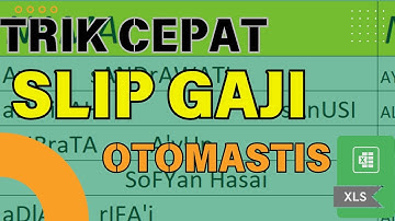 TRIK CEPAT BUAT SLIP GAJI OTOMATIS #096 #excel #exceltricks #microsoft #belajarexcelpemula
