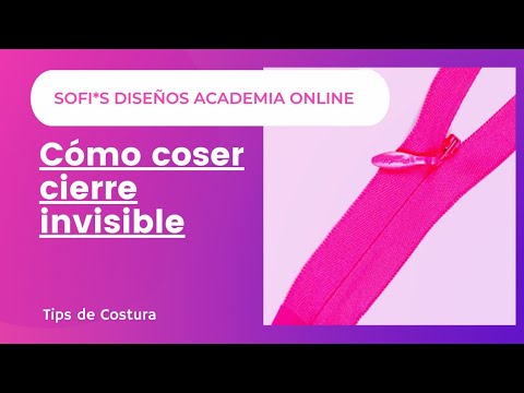Como colocar cierre invisible paso a paso !Método infalible! Vídeo # 18 ...