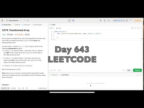 Day 643: LeetCode Problem 3379. Transformed Array - Swift