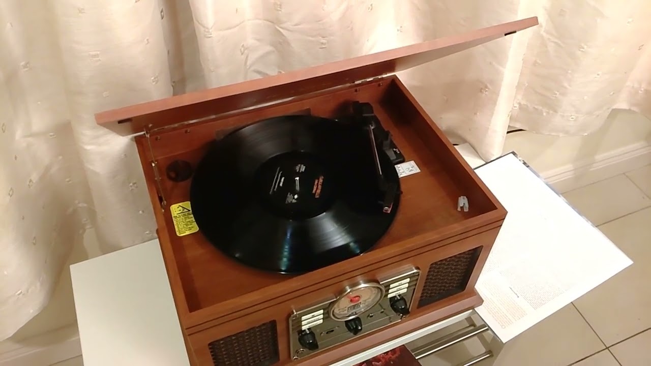 4k ultra slow motion movie retro record player 