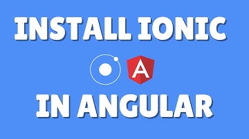 How to install ionic in angular?