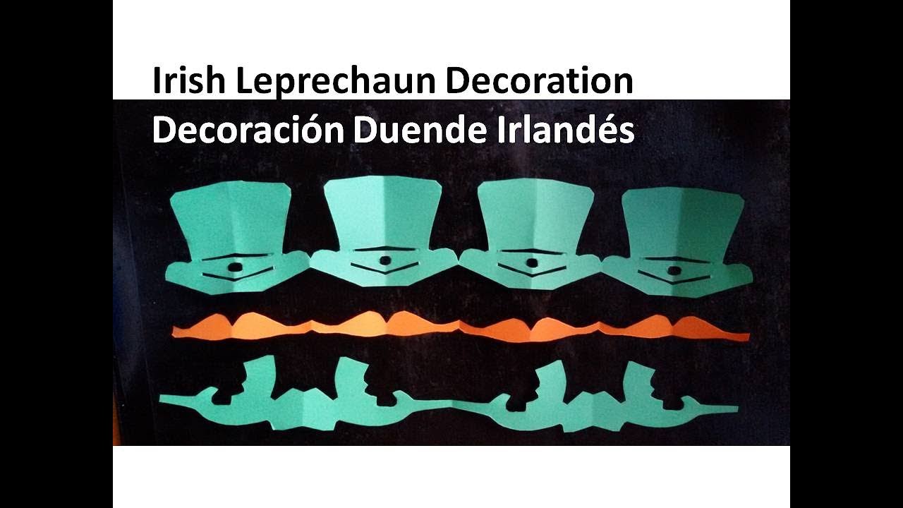 Irish Leprechaun Hanging Decoration - Decoración Duende Irlandés