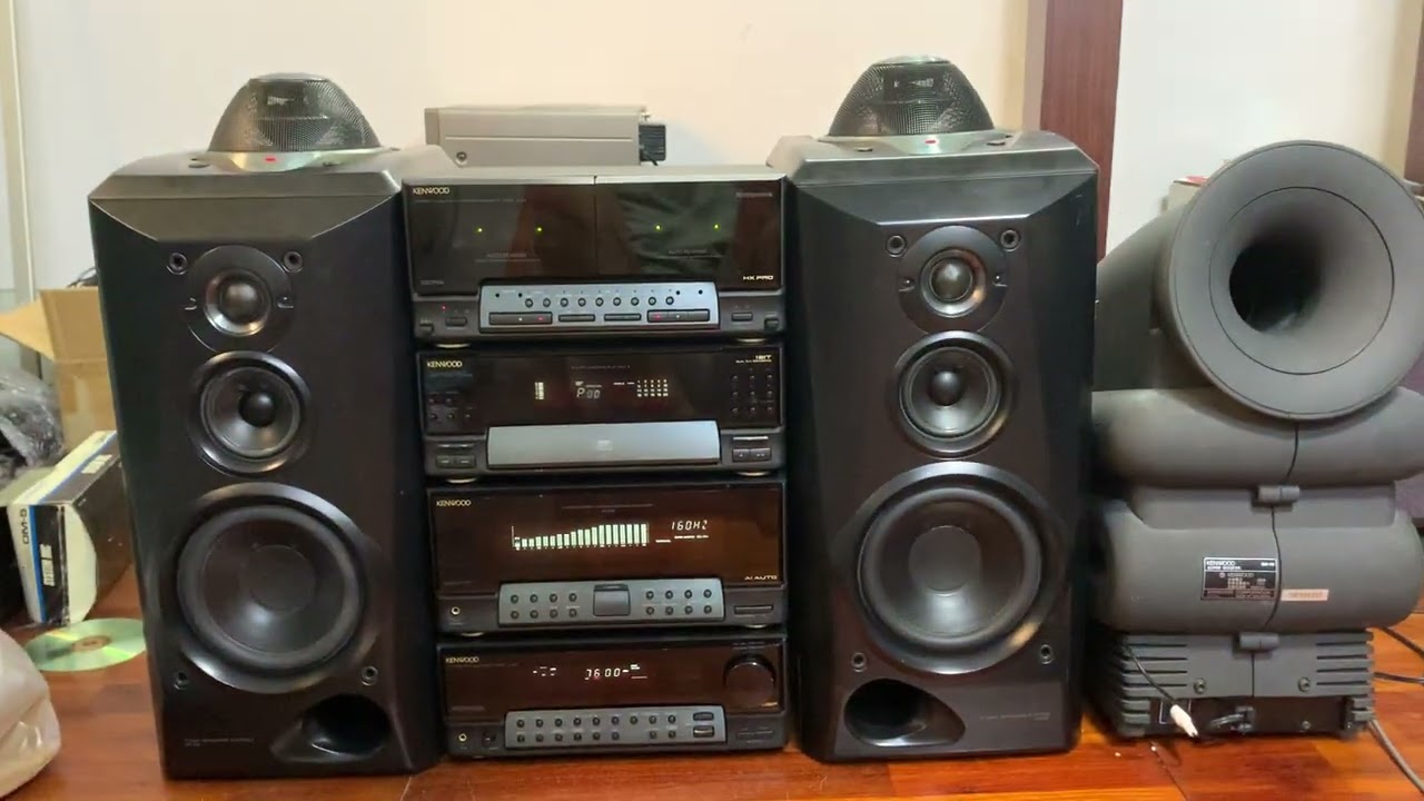 XJ5MのアンプでXJ7Mのスピーカーを鳴らす。kenwood allora - YouTube