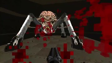 Voxel Doom - Cyberdemon vs. Spider Mastermind