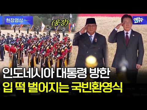 인도네시아 대통령 방한에...입 떡 벌어지는 국빈환영식 현장