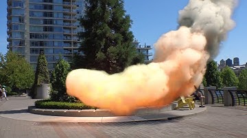 ⁉ Maya Fluid Meteor.Camera trackining is done in NukeX. (HD) VFX cgi 特撮