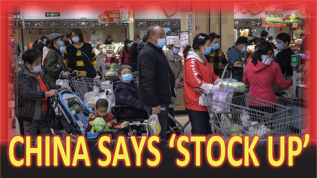 China is urging it's citizens to STOCK UP!