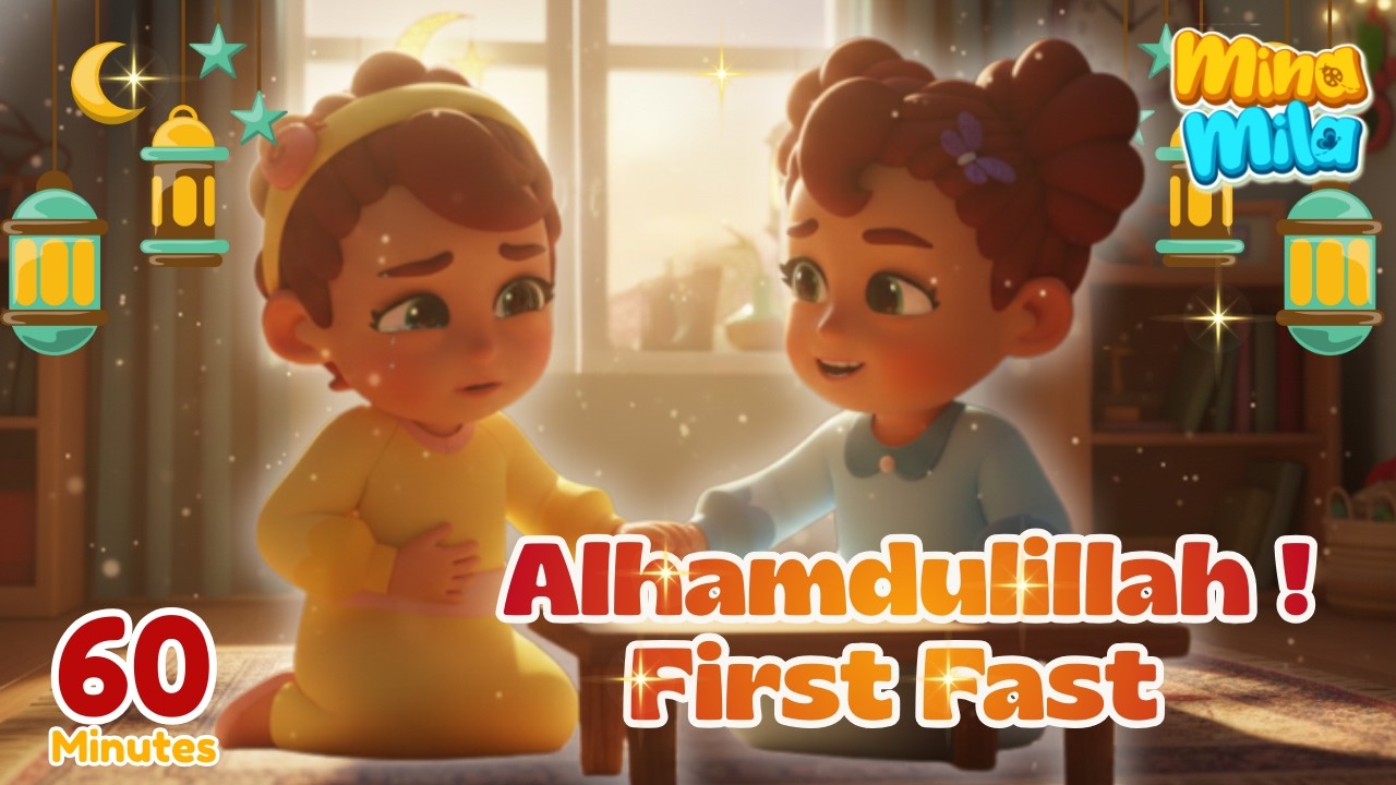 Alhamdulillah, First Fast 🌙 Mina Mila’s Beautiful Ramadan Moments | Durioo The Makers Of Omar & Hana