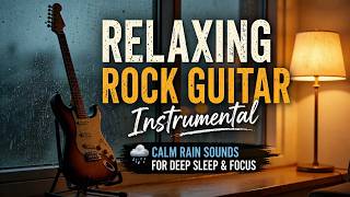 Relaxing Rock Guitar Instrumental 🌧️ Calm Rain Sounds for Deep Sleep &amp; Focus