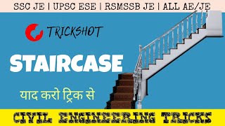 TECHNICAL TERMS IN STAIR  - in Hindi || Building Construction || Civil Engineering || Trickshot