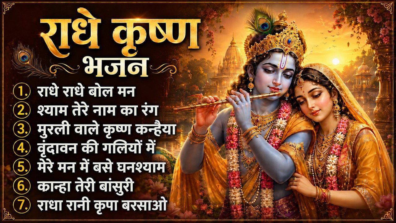 राधे कृष्ण भजन | Top 7 Krishna Bhajan Collection | Radha Krishna Bhajan | Ainand Maharaj — राधा कृष्ण भजन