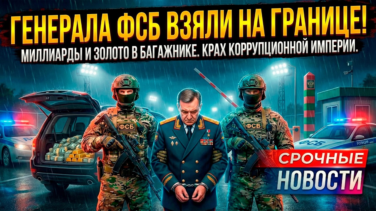 СПЕЦНАЗ ВЗЯЛ ГЕНЕРАЛА НА ГРАНИЦЕ! Миллиарды в багажнике и крахимперии!
