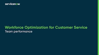 Workforce Optimization for Customer Service | Team performance
