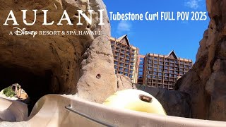 [4K] Tubestone Curl Water Slide Aulani Resort FULL POV 2025