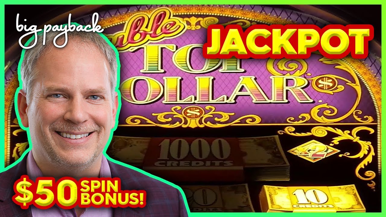 JACKPOT HANDPAY! Double Top Dollar Slot - HIGH LIMIT ACTION!