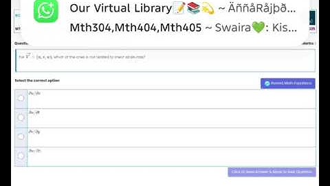 MTH642 - Fluid Mechanics (Quiz 2) 💯 Percent Correct Paid Whatsapp 03426692724