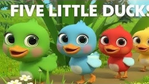 Counting Ducklings Song 🦆✨ | Learn Numbers & Colors for Kids | Fun Nursery Rhyme for Toddlers