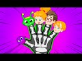 Aprenda inglês e com a música Finger Family song para crianças en Halloween | Groovy o Marciano