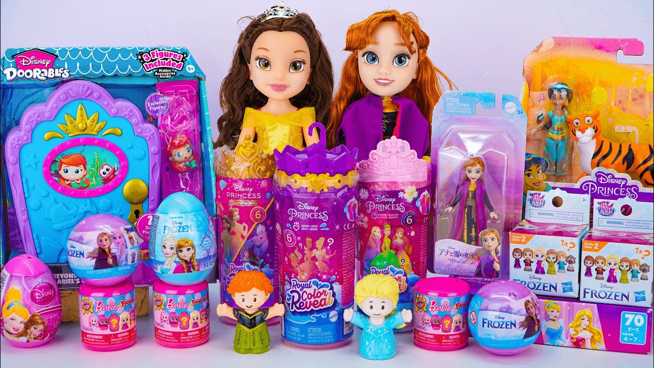 Surprise Disney Princess Toys Unboxing Series | Princess Royal Color Reveal | Belle Styling Head Toy