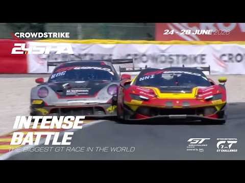 Agressive Nielsen Fights Past Boccolacci! | CrowdStrike 24 Hours of Spa | GTWC pwd by AWS