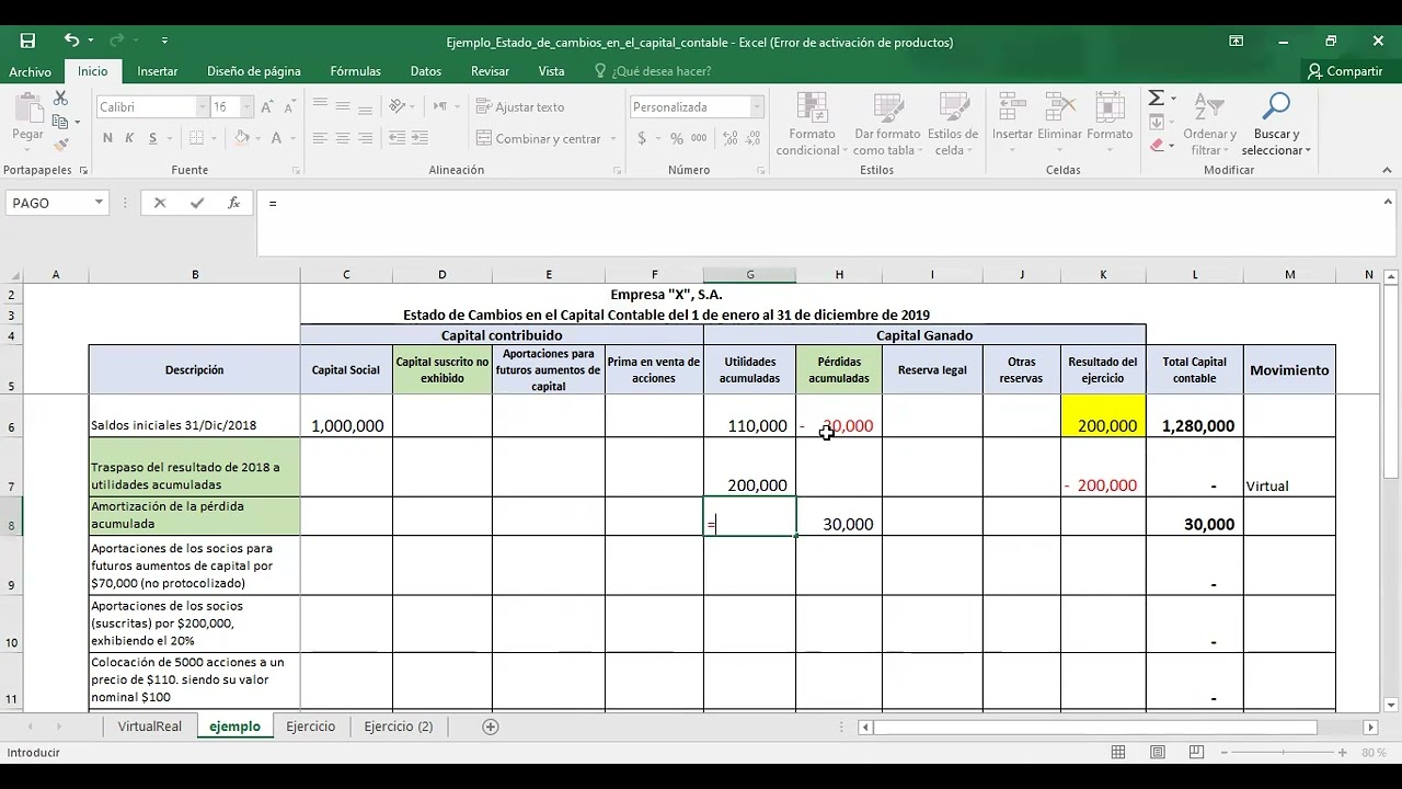 Estado de Cambios en el capital contable_explicación en clase