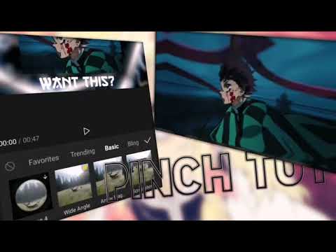 pinch tutorial for cap cut #anime #shonen
