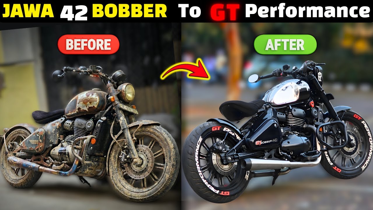 Java Boxer 42 Full Modified Converted My JAWA 42 BOBBER Into a GT-Themed Machine🥵🔥| Cosmetic ...