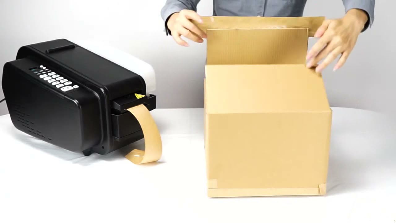 Automatic wet gummed  tape dispenser Electric kraft paper machine for water  kraft paper tape