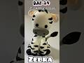 "Air Dry Clay Zebra 🦓" #youtubeshorts #airdryclay #zebra  #clayanimals #shortsvideo #claycraft #clay