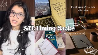 SAT Timing Secrets NO ONE Tells You | Real 1500+ Scorer Tips