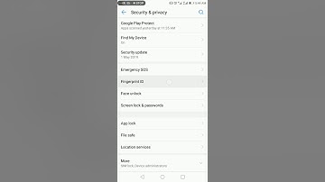 How to add a fingerprint in mate 10 lite