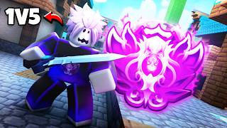 The Most INSANE 1V5 CLUTCH In RANKED (Roblox Bedwars)